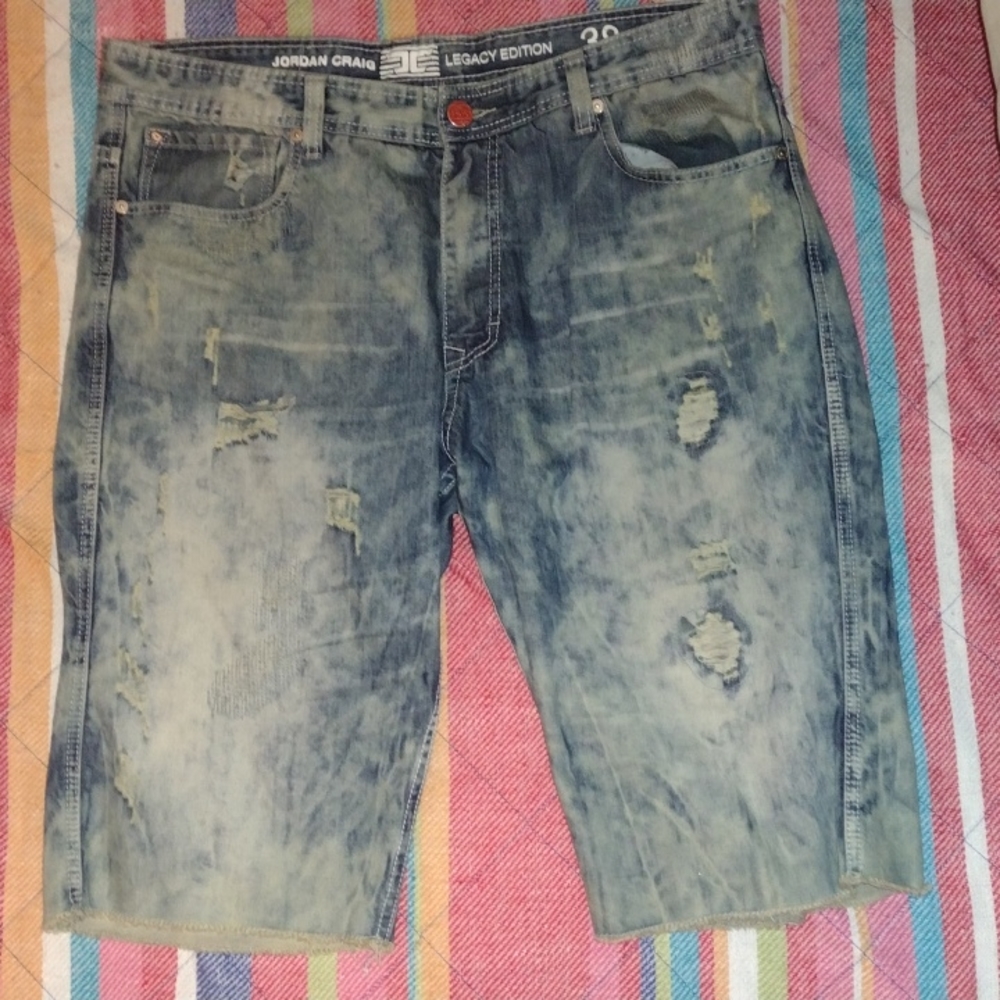 Jordan Craig Legacy Edition distressed shorts 38